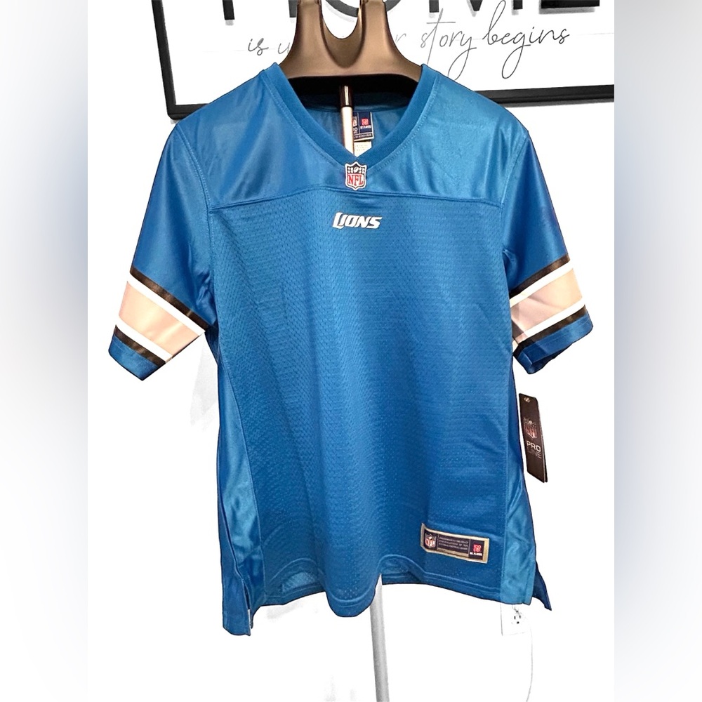 NWOT Women’s NFL Jersey- Detroit Lion Blue Color